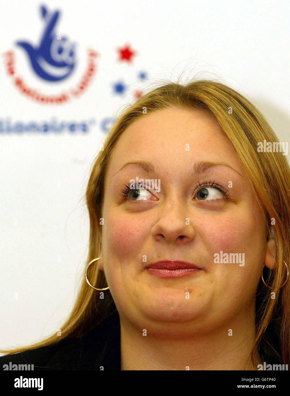 Lisa Dougan wins lottery Stock Photo