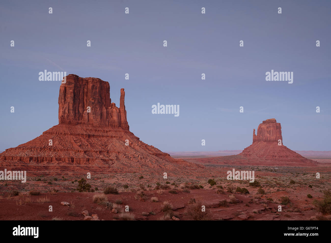 Red Sand Dunes And Mitten At Monument Valley, Arizona Stock Photo, Picture  and Royalty Free Image. Image 14626468.