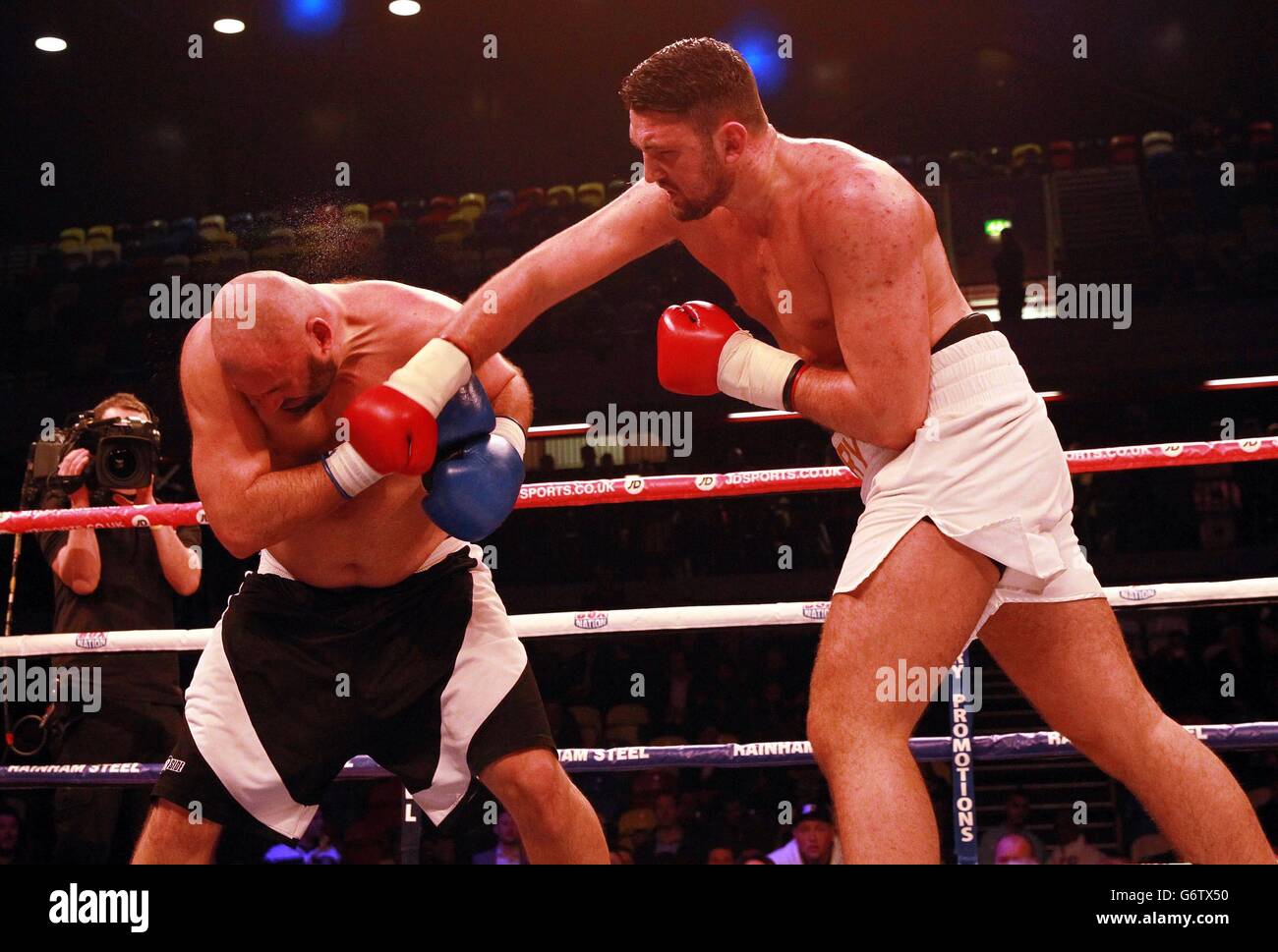 Boxing Copper Box III Copper Box Arena. Hughie Fury (right) and