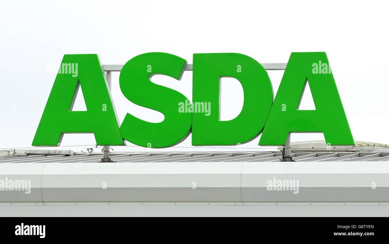 A sign at the asda store in leyton hires stock photography and images