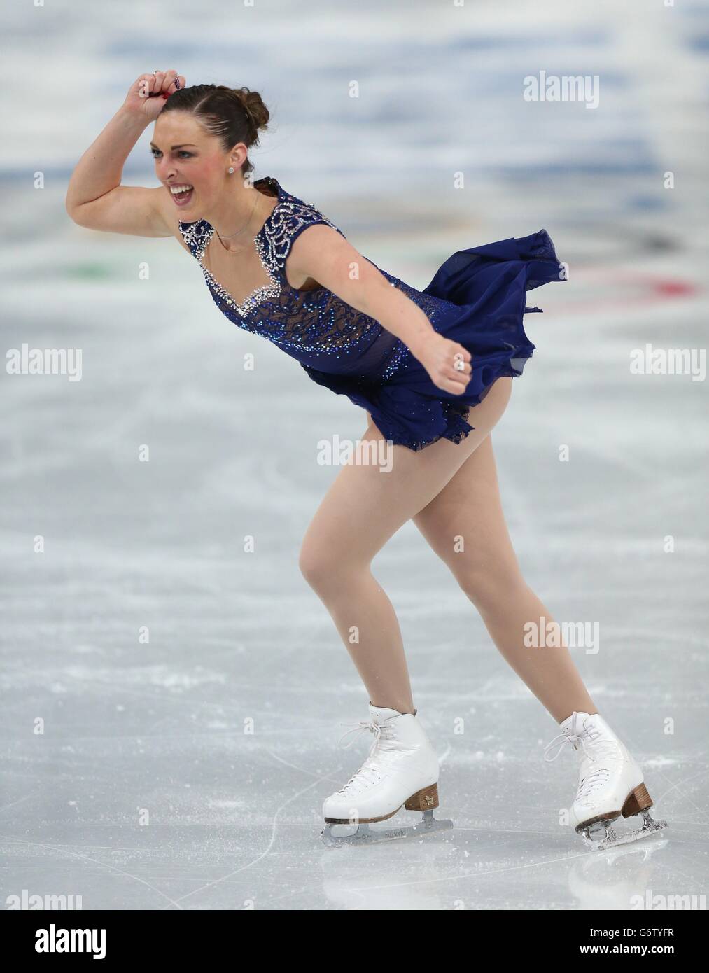 Great Britain's Jenna McCorkell in the Ladies Figure Skating Short