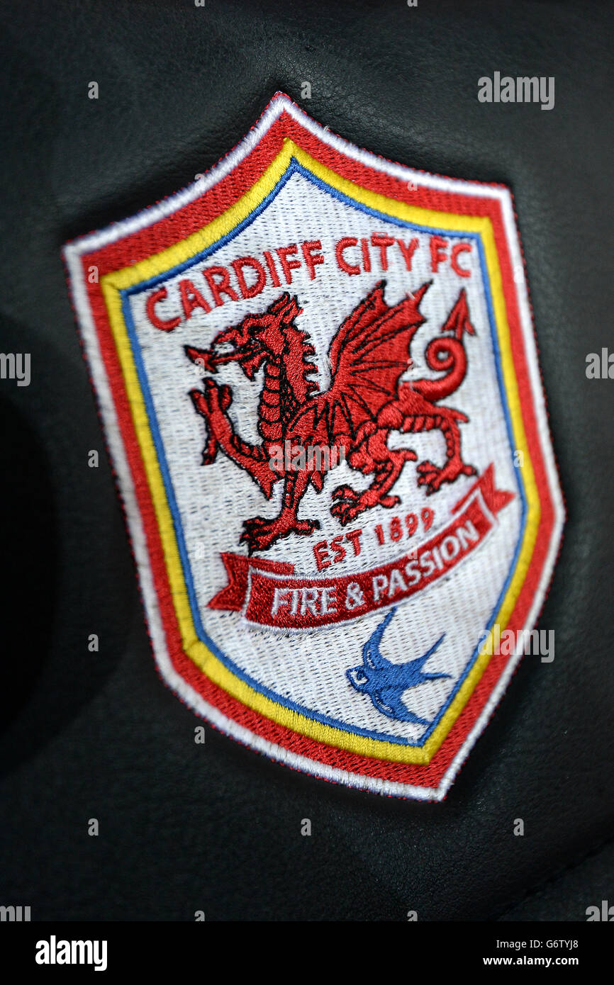 Close up of Cardiff City Football club badge Stock Photo - Alamy