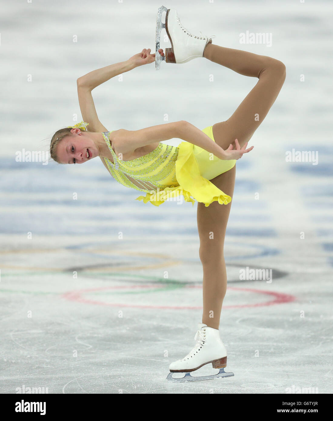 USA's Polina Edmunds in the Ladies Figure Skating Short Program at the