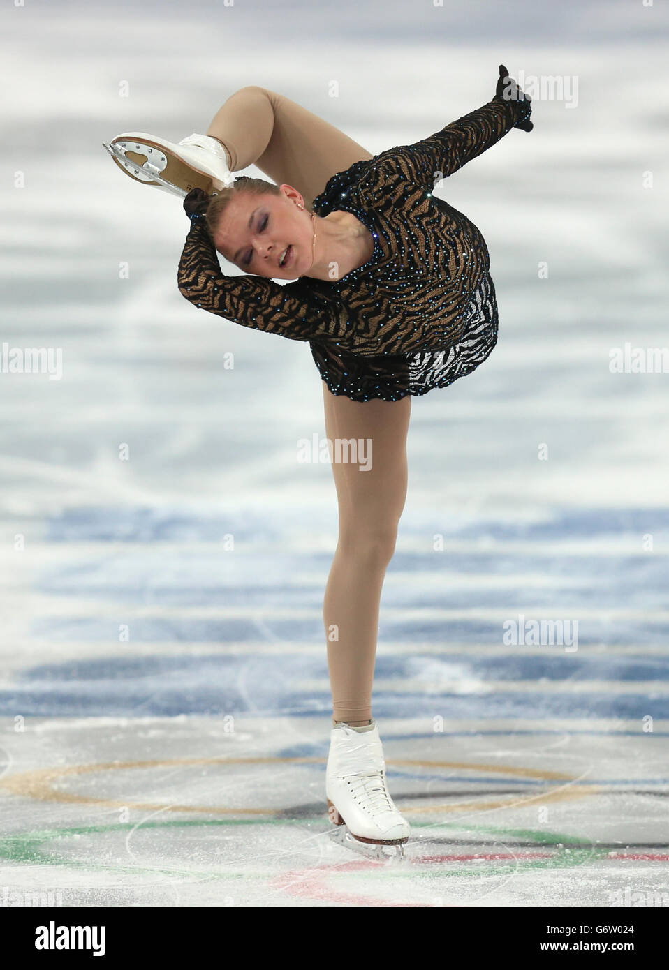 Ukraine's Natalie Popova in the Ladies Figure Skating Short Program at