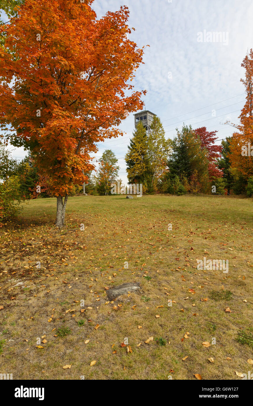 Milan Hill State Park in Milan, New Hampshire USA during the autumn