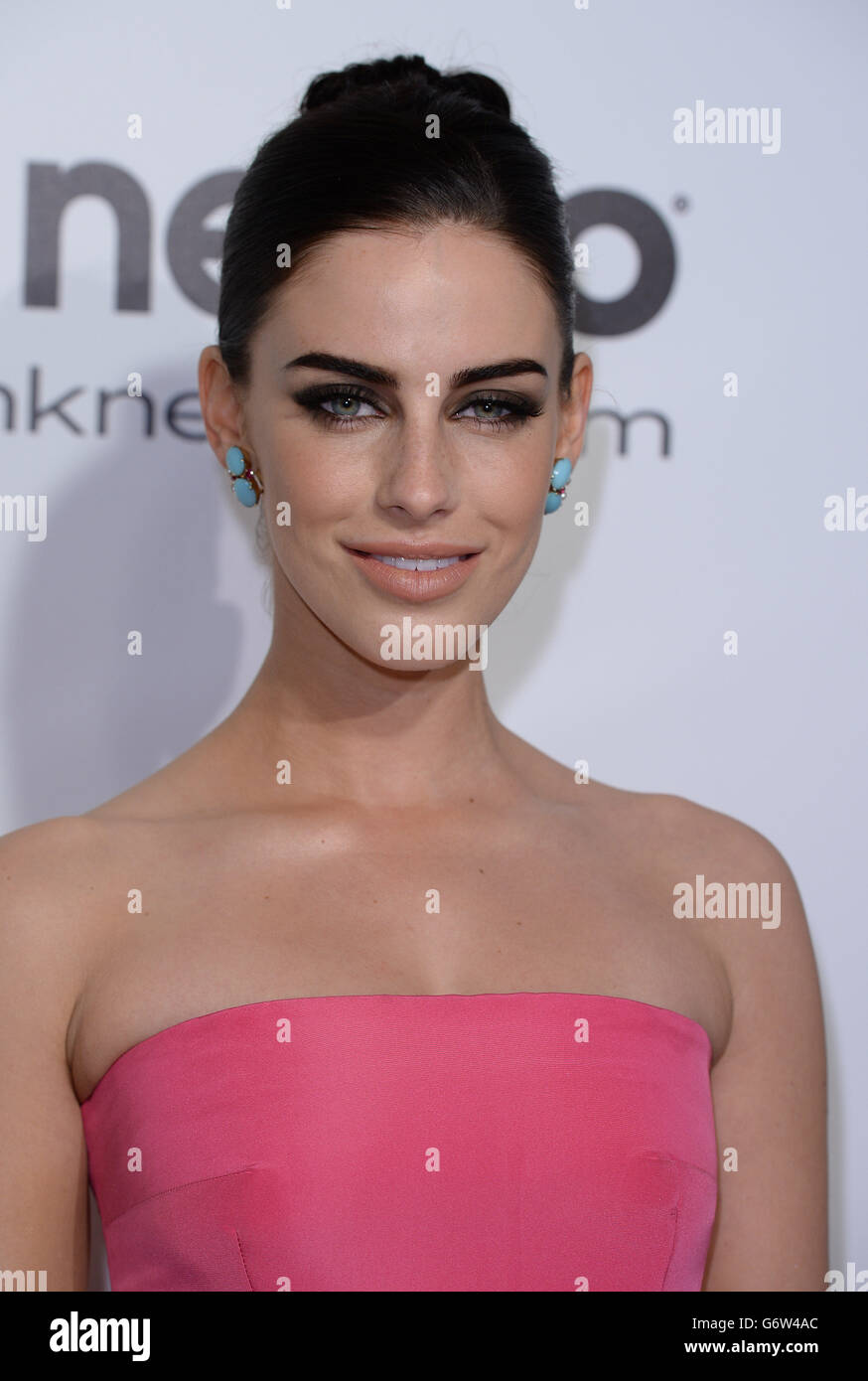 Jessica Lowndes arrives for the Elton John AIDS Foundation's 22nd