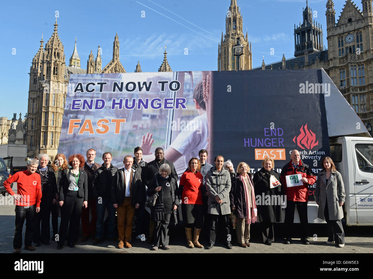 End Hunger Fast campaign Stock Photo Alamy