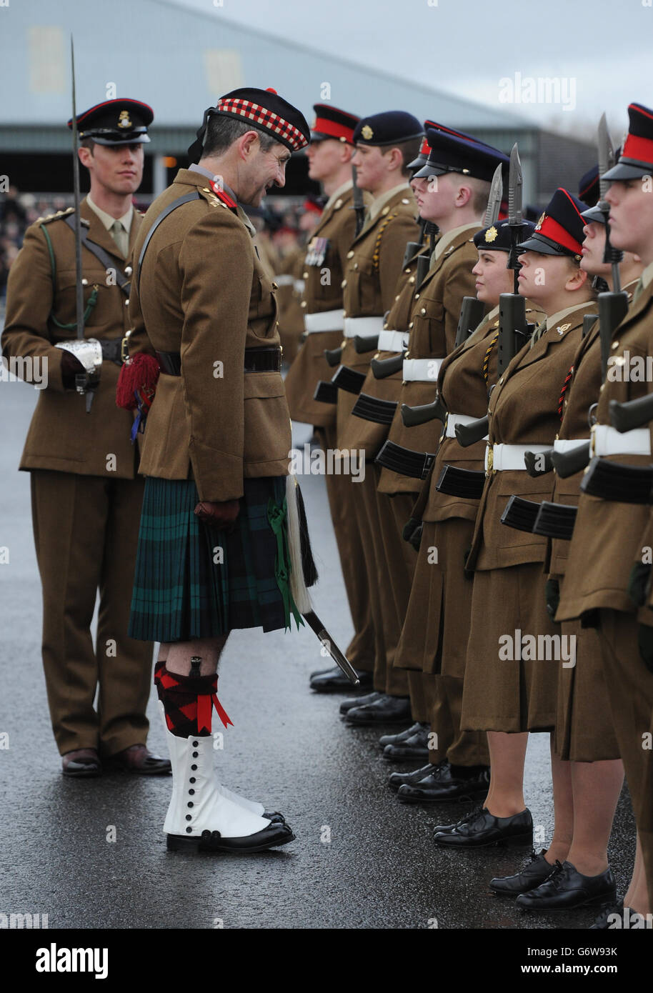 Graduation parade at the Army Foundation College - Harrogate Stock ...