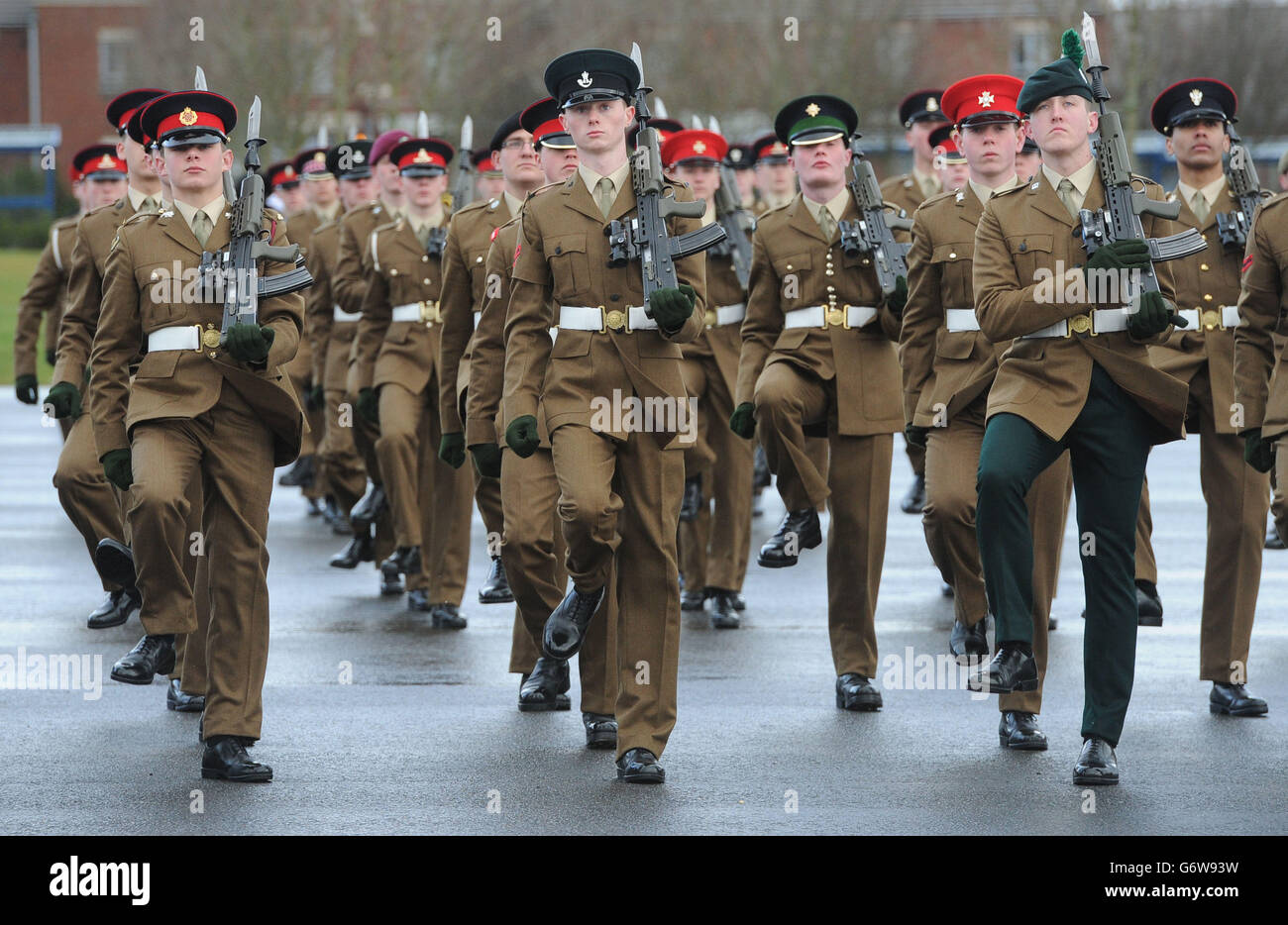 Graduation parade at the Army Foundation College Harrogate Stock