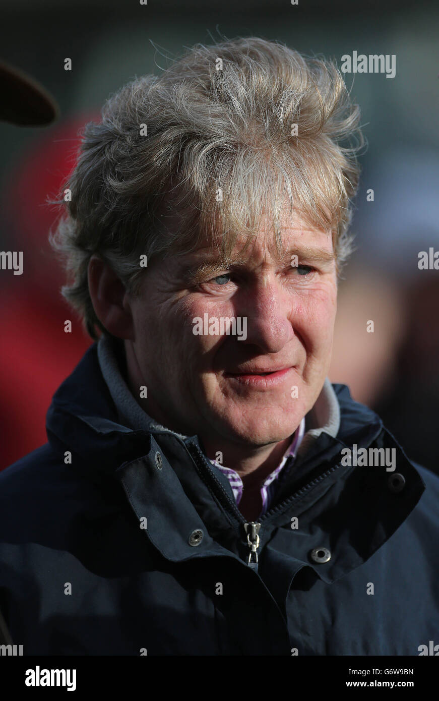 Trainer Philip Fenton at Clonmel Racecourse in co Tipperary, as Lawyers