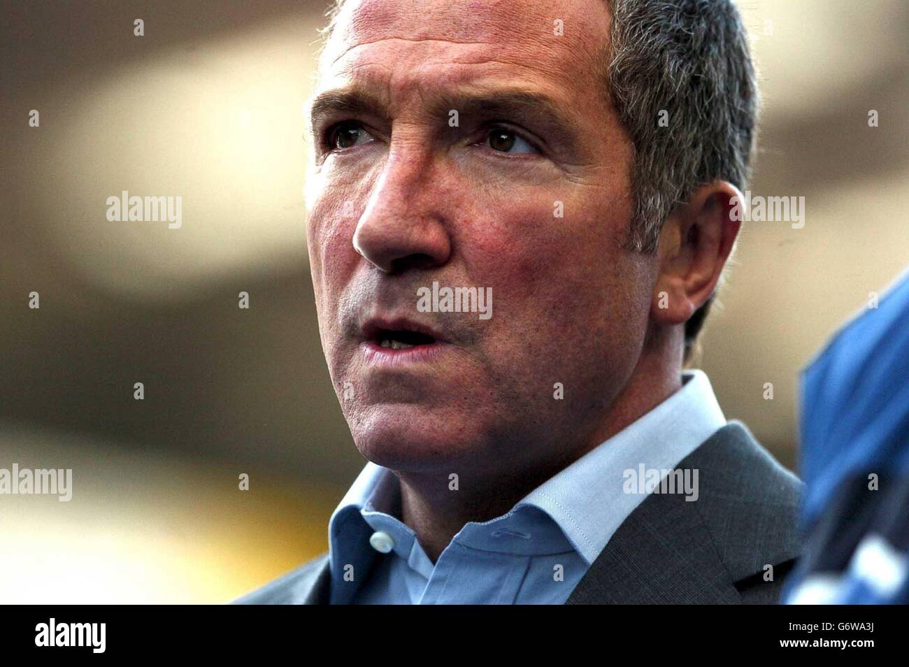 Blackburn manager Graeme Souness watches his side's 2-0 win over Aston Villa during their Barclaycard Premiership match at Villa Park, Birmingham Saturday March 20 2004. Stock Photo