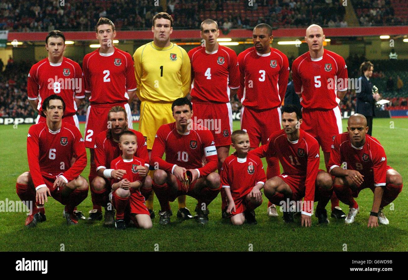 Wales football team group shot Stock Photo