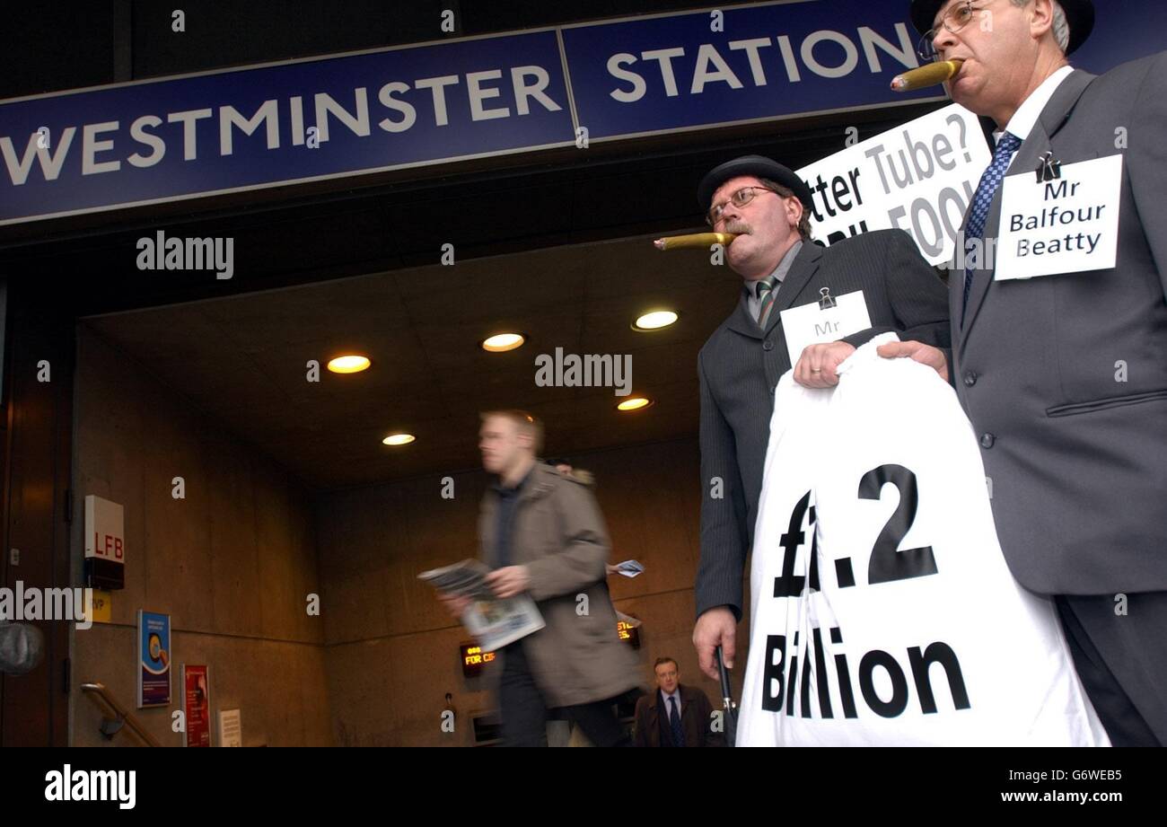 RMT Members protest against Fat Cats Stock Photo