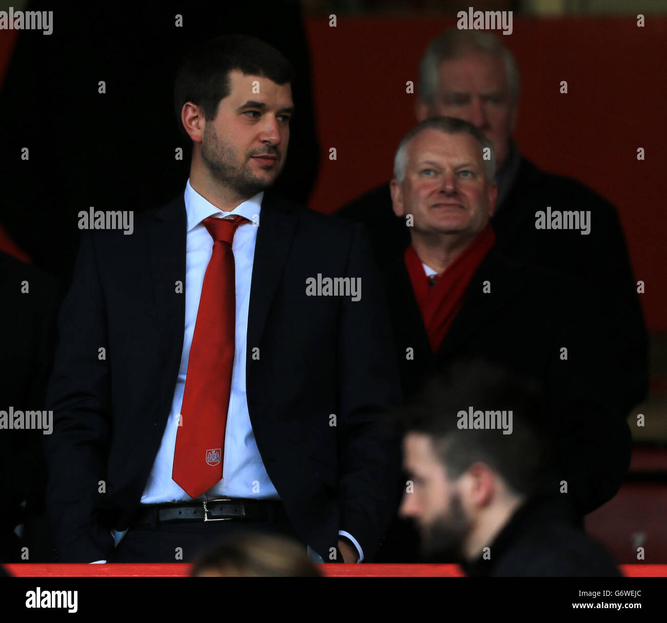 Bristol City’s Vice-Chairman Jon Lansdown with his father Stephen
