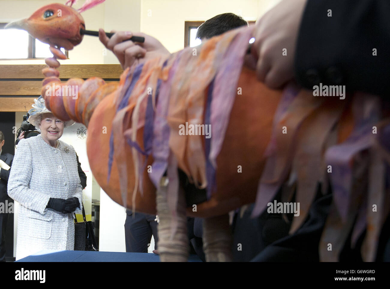 Queen visit reeds school hires stock photography and images Alamy