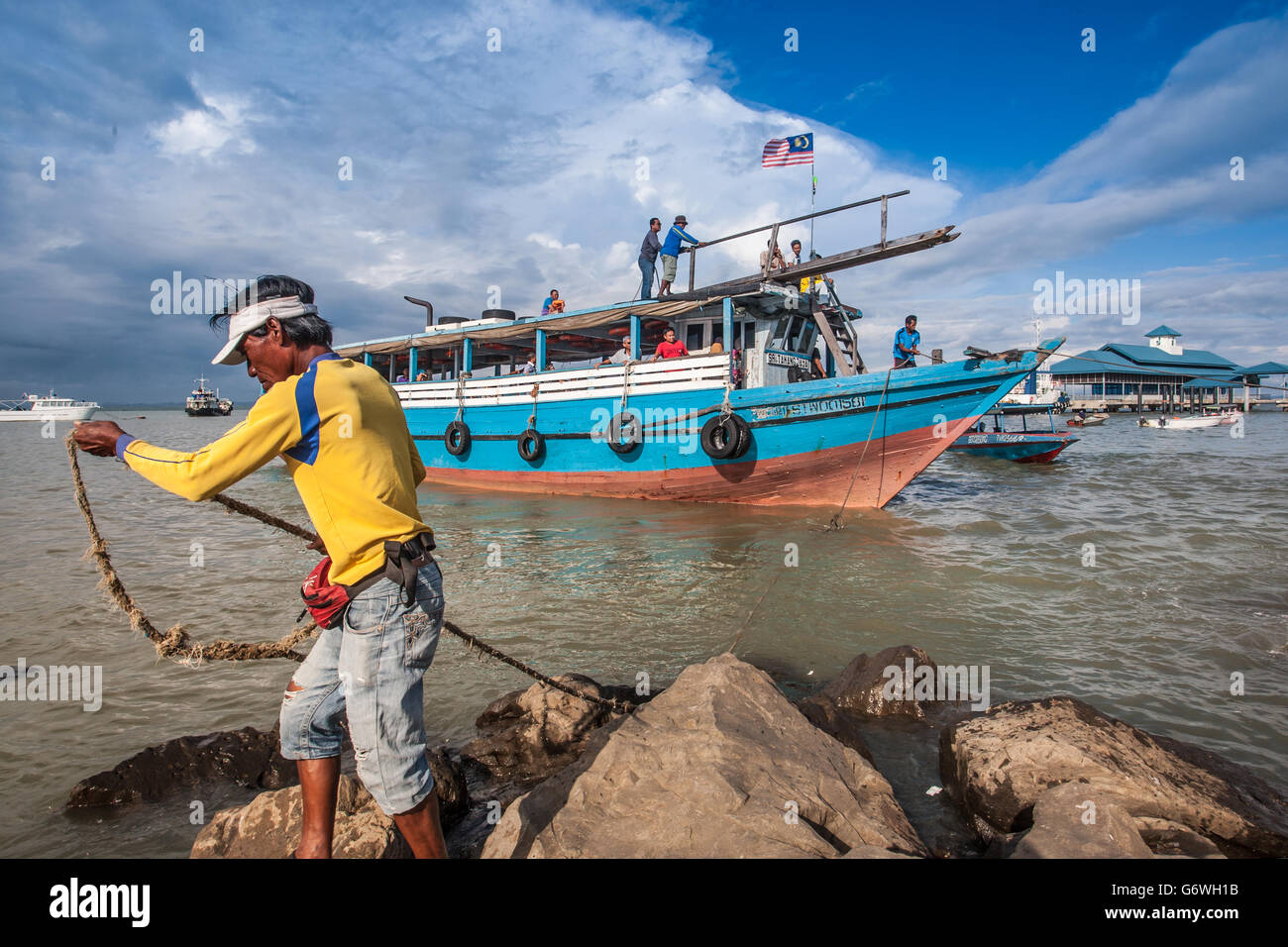 Tawau, Malaysia. June 6, 2016 This area is famous for barter market
