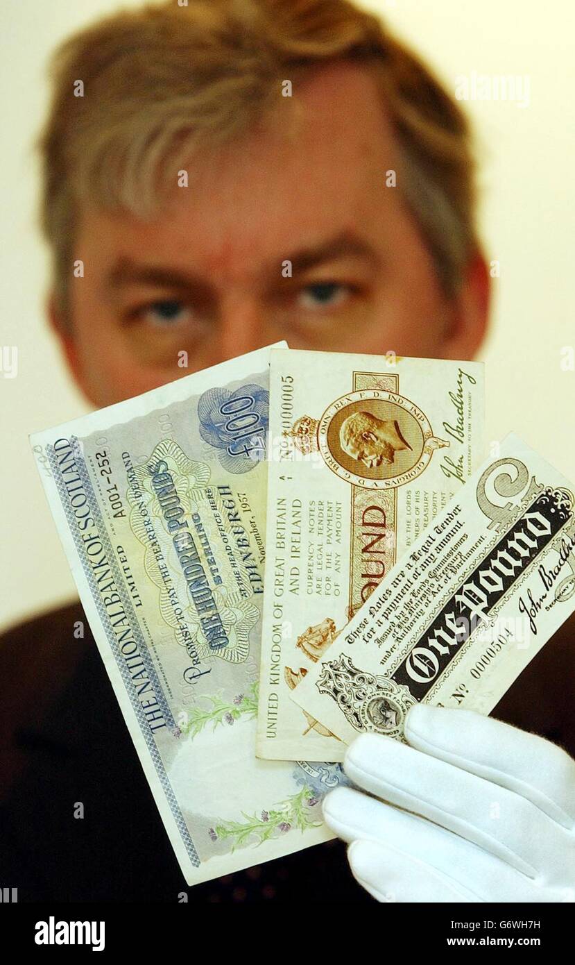 'Banknotes of the World' auction Stock Photo