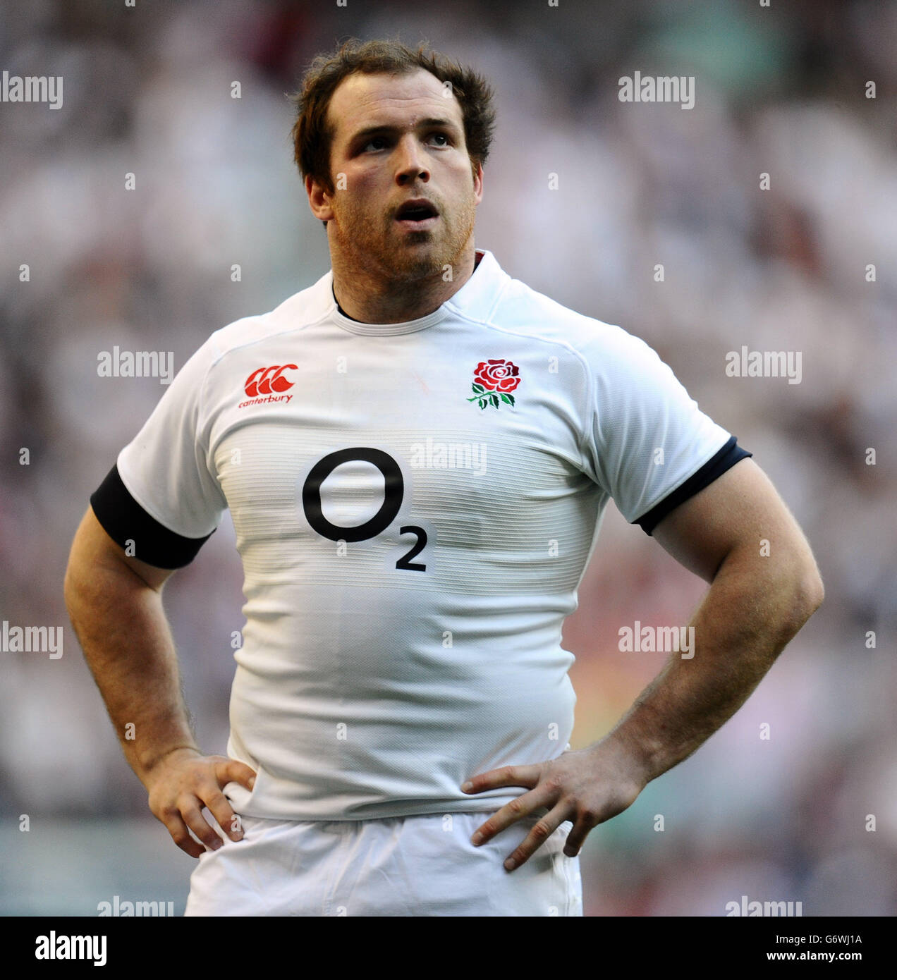 Rugby Union - RBS Six Nations - England v Wales - Twickenham. England's Henry Thomas Stock Photo