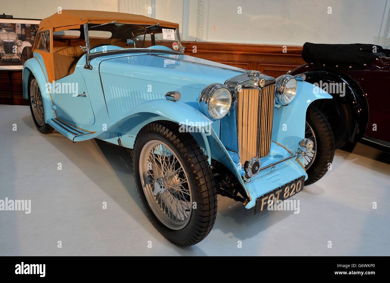 Vintage cars auction Stock Photo Alamy