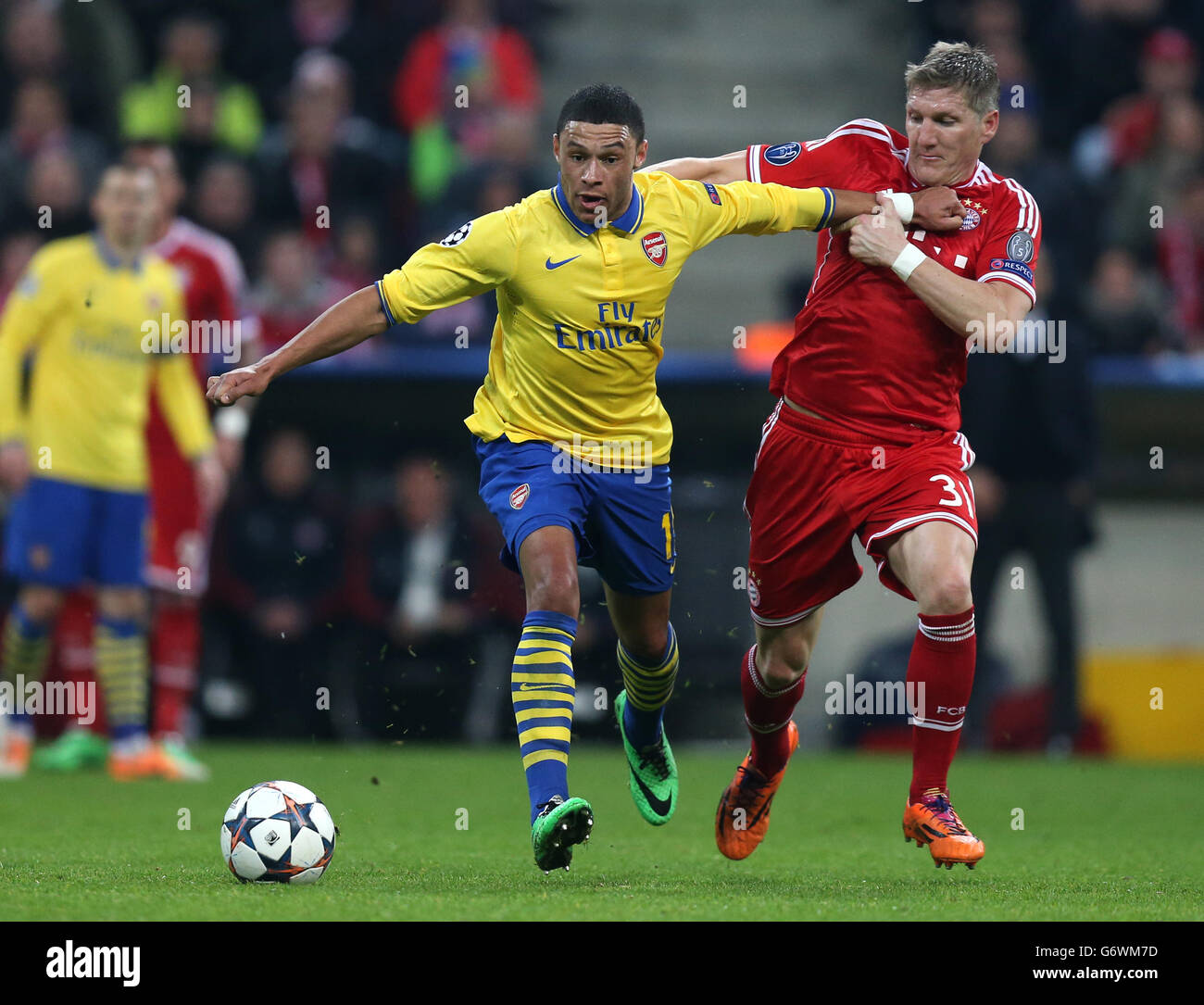 Munichs bastian schweinsteiger in action hi-res stock photography and  images - Alamy
