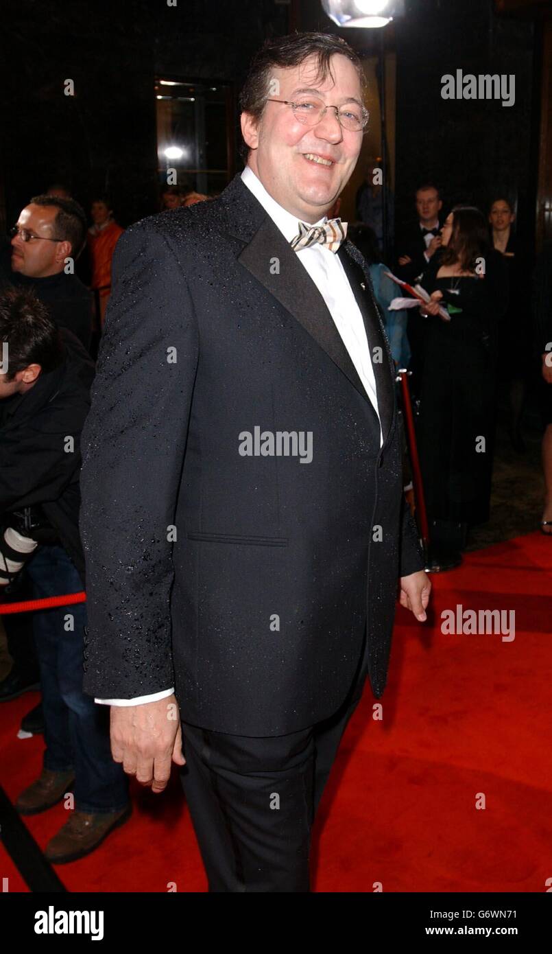 Comedian stephen fry arrives british academy television awards bafta hires stock photography