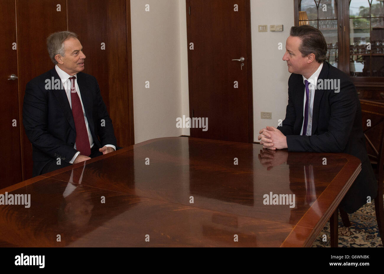 David Cameron Visit To Israel And Palestine Stock Photo - Alamy