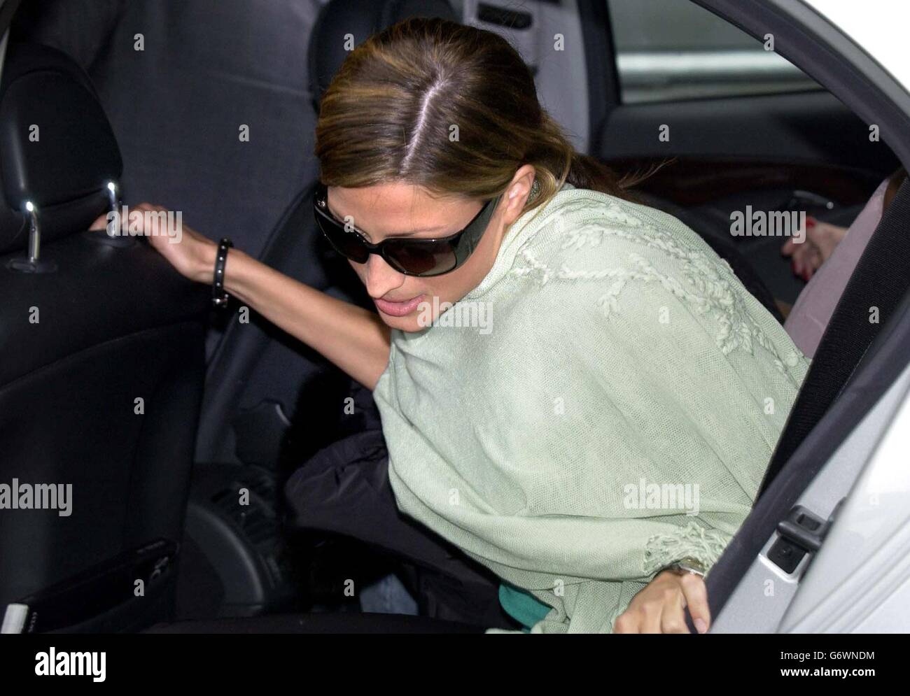 Rebecca Loos arrives at Cactus Studios in South London for her interview on Channel 4's Richard and Judy Show. The interview will be her second televised account of an alleged affair with David Beckham as lawyers for the footballer considered legal action over fresh revelations. Stock Photo