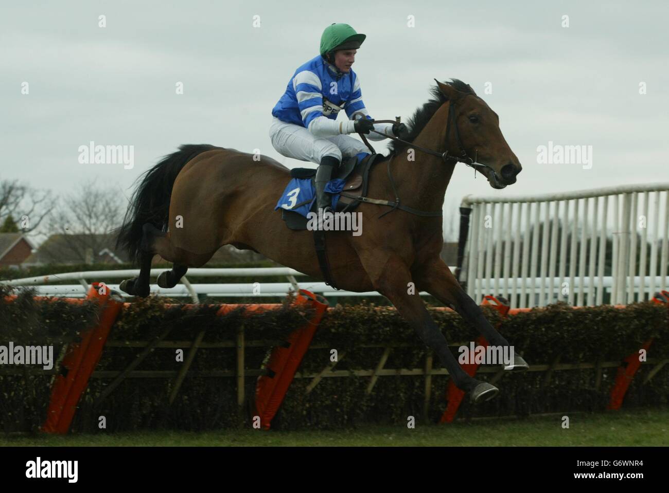 Shannon Water's riden by Jamie Moore at Hereford, Tuesday March 9 2004. PA Photo : David Davies. Stock Photo