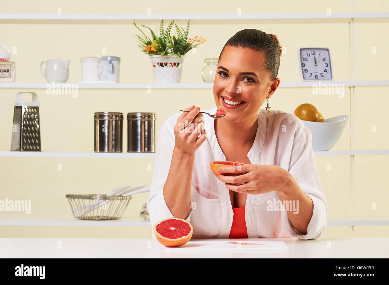 fruit grape eating snack health healthy diet lunch weight loss Stock