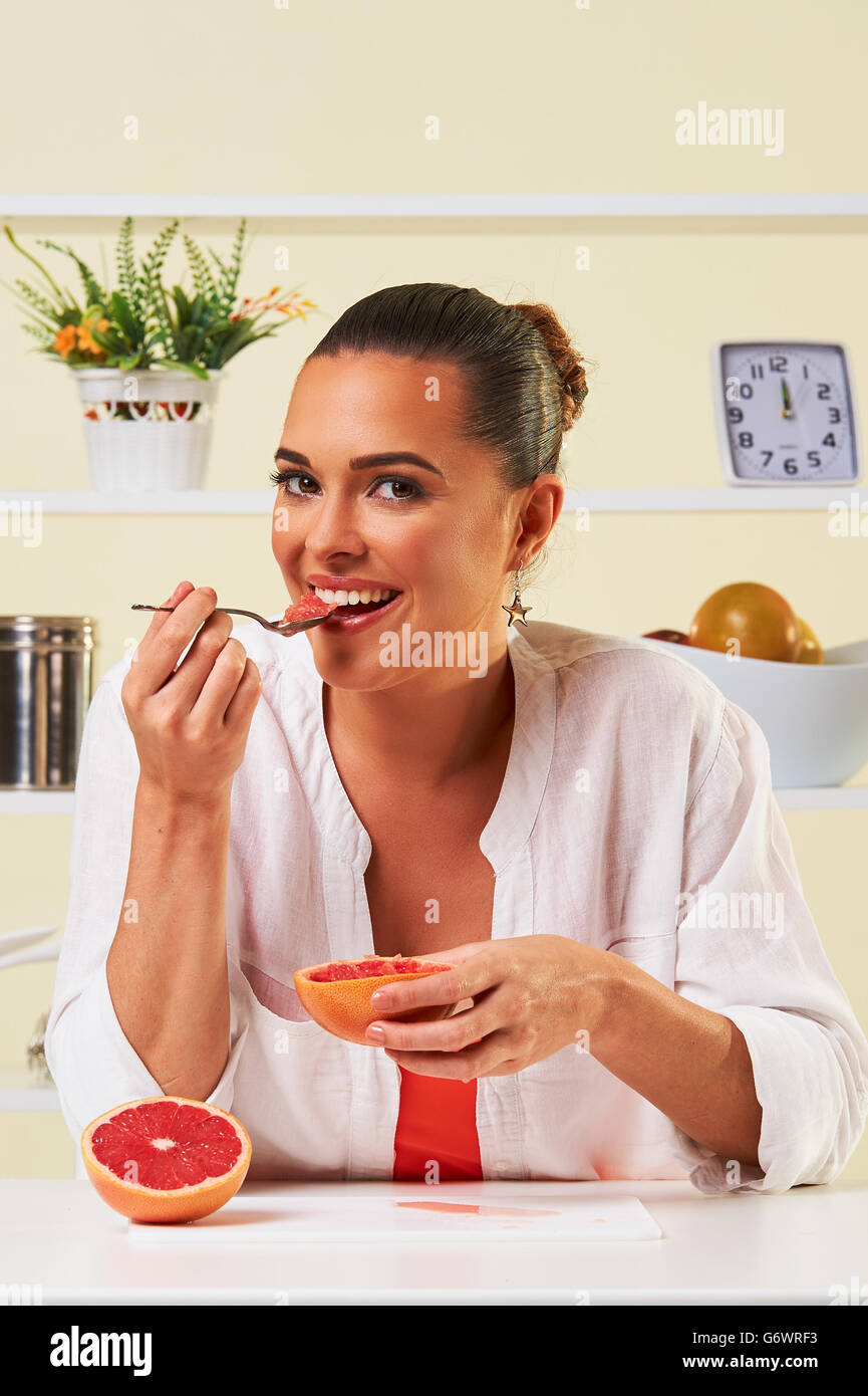 fruit grape eating snack health healthy diet lunch weight loss Stock