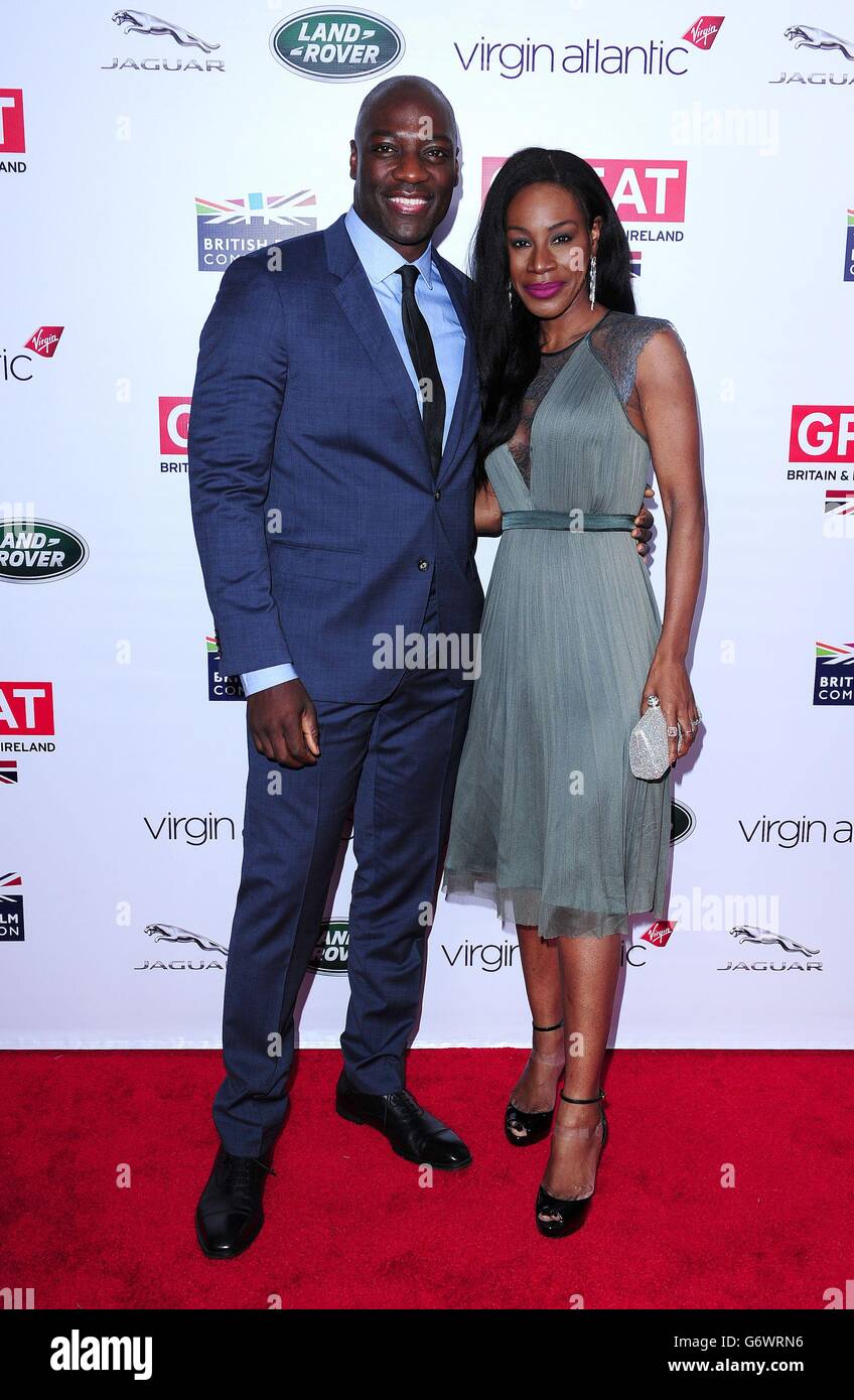 Adewale Akinnuoye-Agbaje and Amma Asante attending the GREAT British