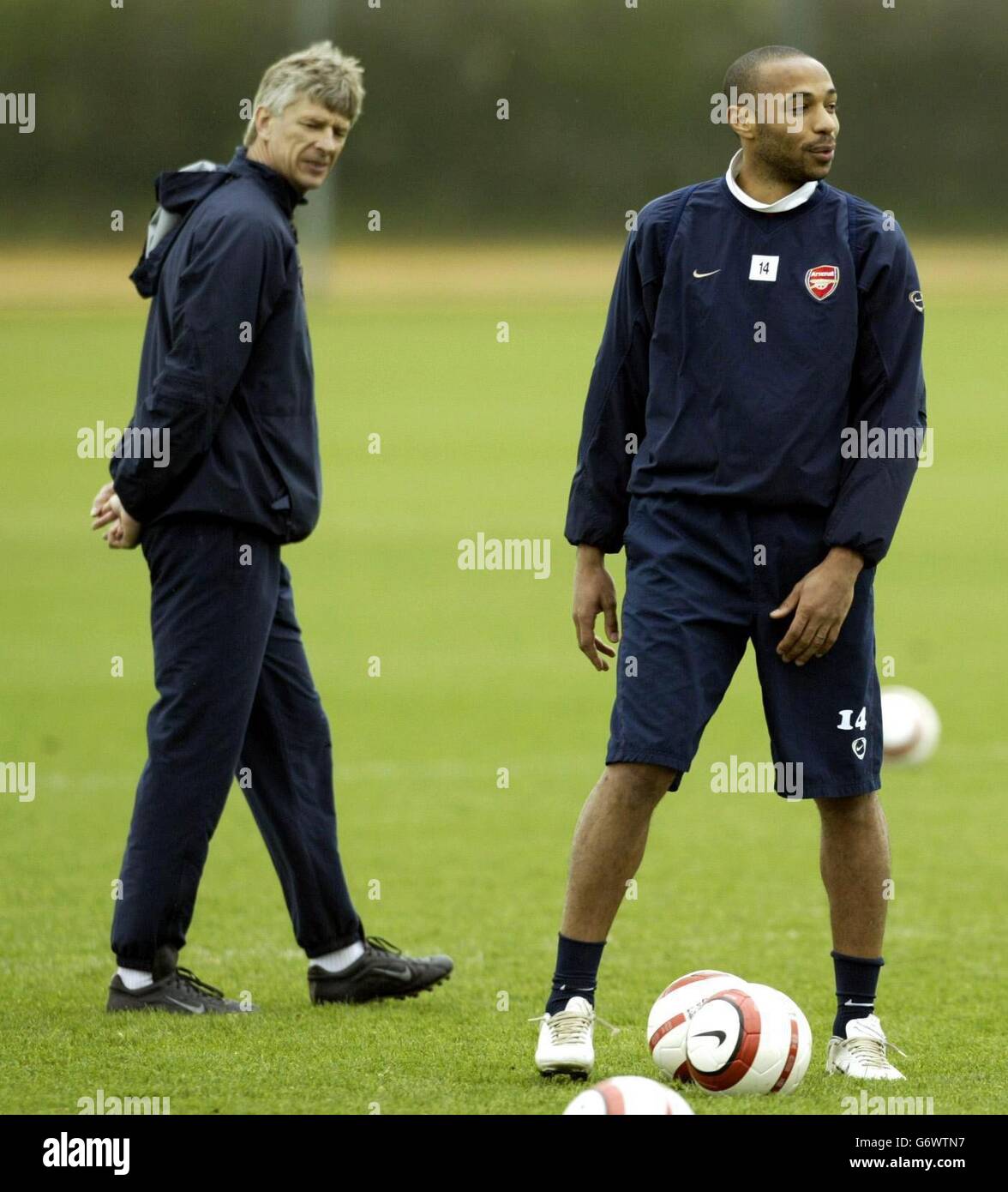 Henry training with Gunners, Football, Sport