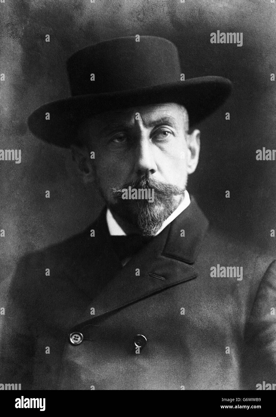 The Norwegian explorer, Roald Amundsen.He led the first Antarctic expedition to the South Pole between 1910 and 1912. He was also the first person to reach both the North and South Poles.He was the great rival to both Captain Robert Falcon Scott and Ernest Shackleton. Stock Photo