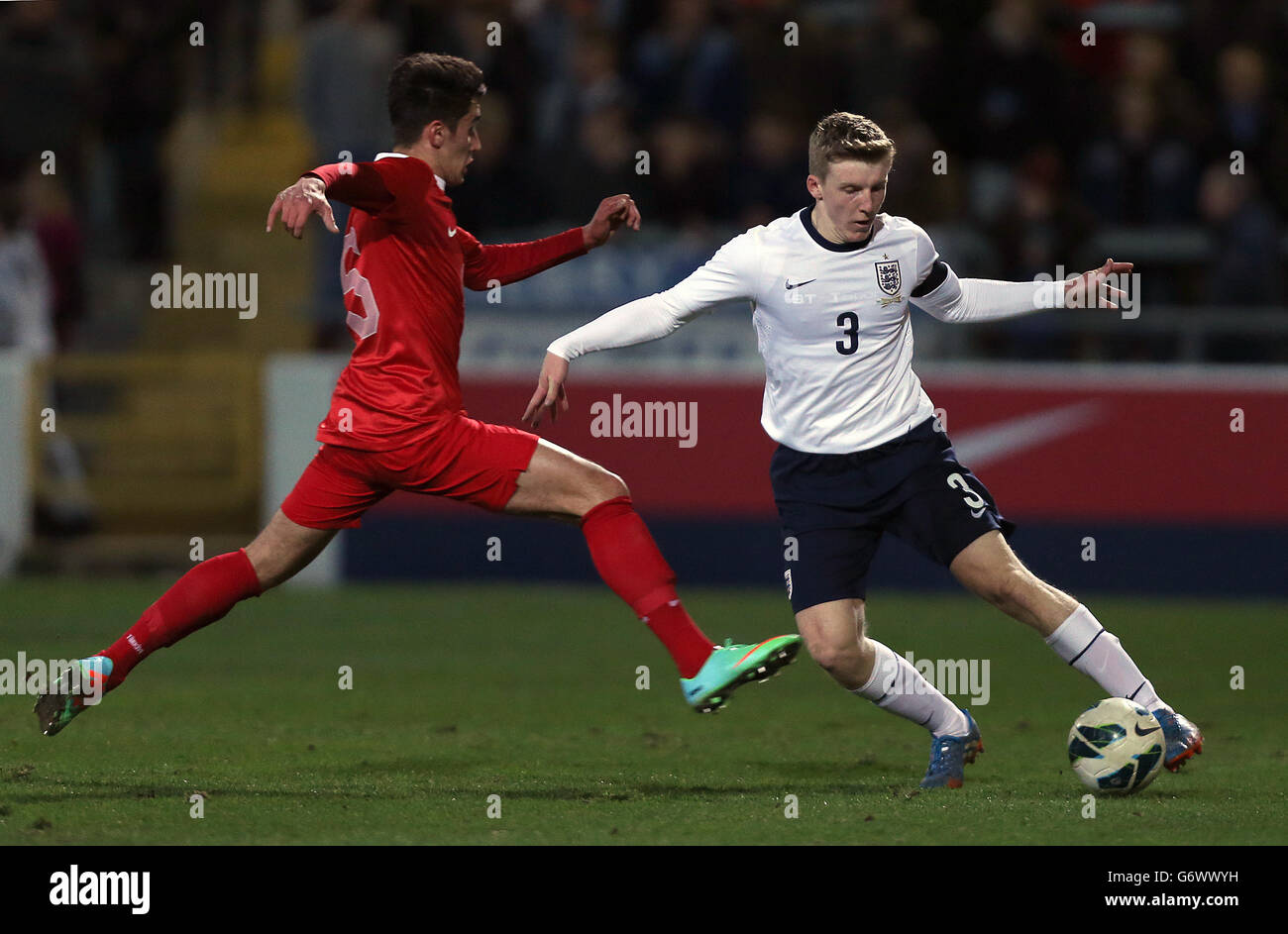 Soccer u19 international match england v turkey swansway chester