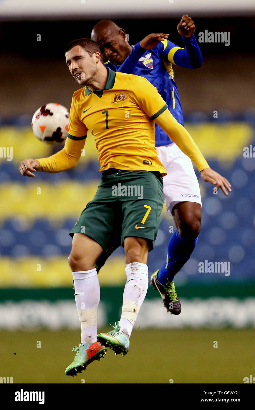 Soccer - International Friendly - Australia v Ecuador - The Den Stock Photo