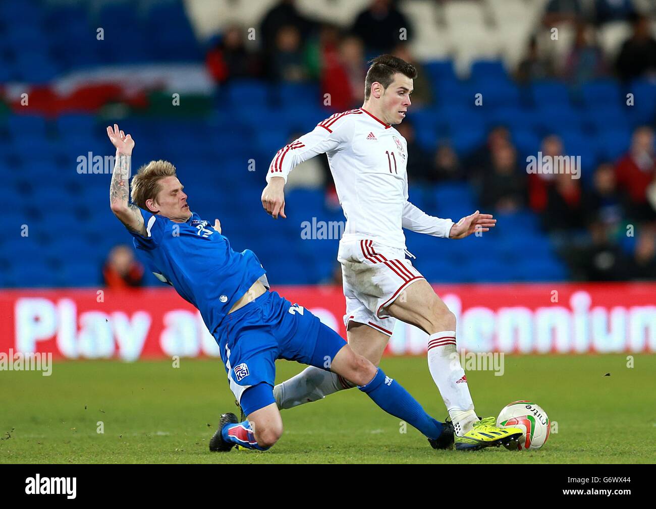 Soccer - International Friendly - Wales v Iceland - Cardiff City Stadium Stock Photo