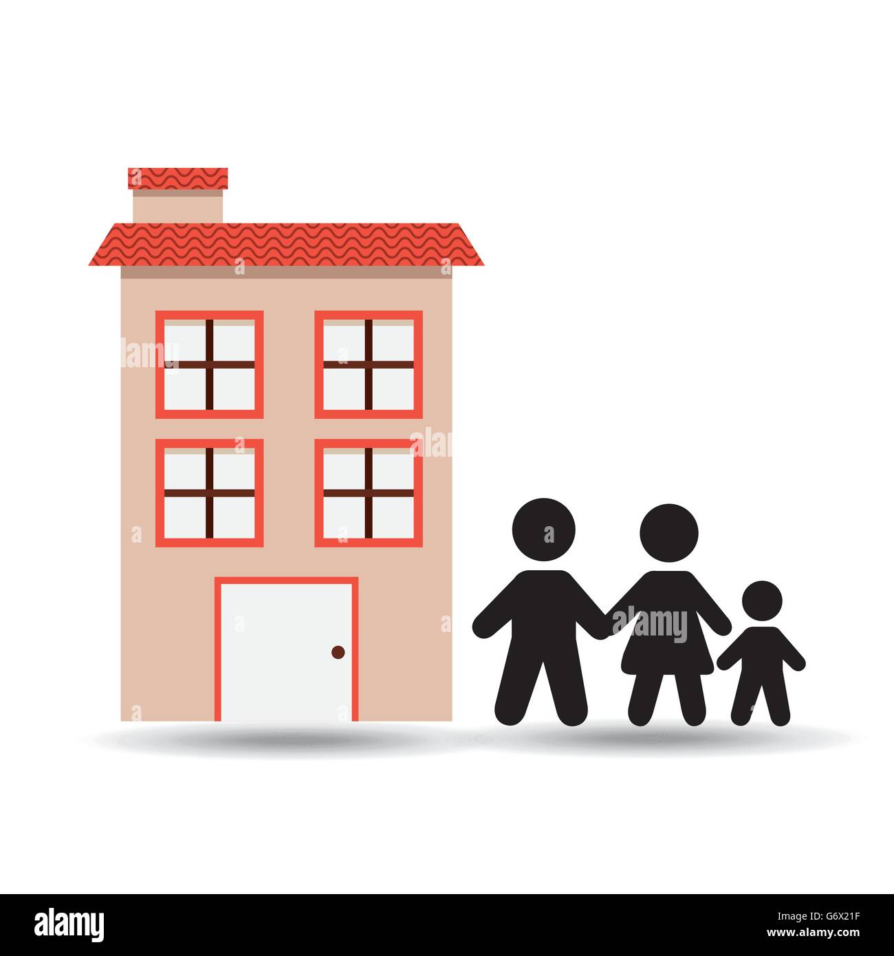 family home design Stock Vector Image & Art - Alamy