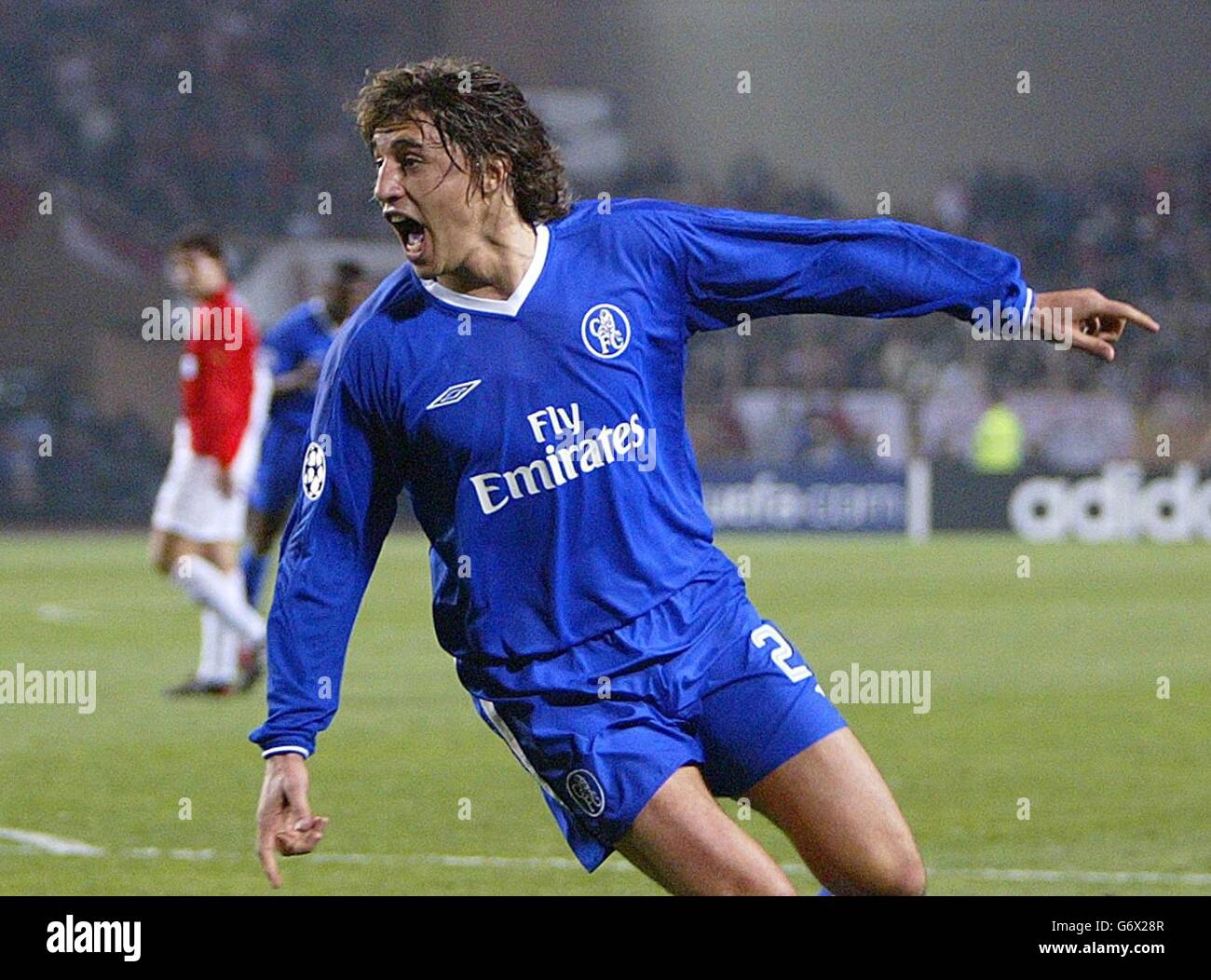 Maillot Domicile Chelsea 2003/2004 - Crespo N°9, Umbro, Bleu, Taille XS Homme