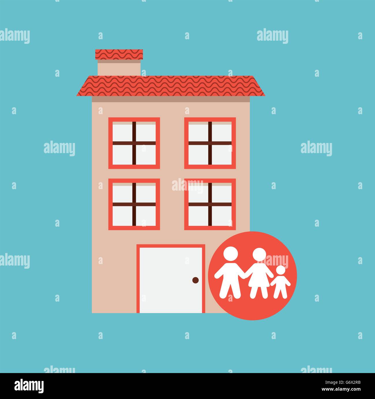 family home design Stock Vector Image & Art - Alamy