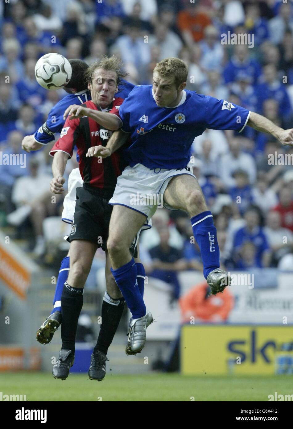 LEICESTER CITY V MANCHESTER CITY Stock Photo