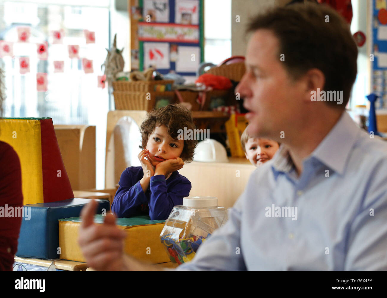 Childcare boost for working parents Stock Photo Alamy