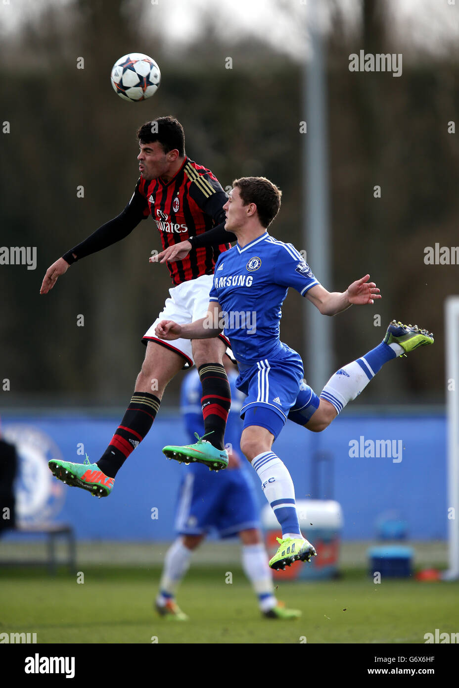 Soccer - U19 UEFA Youth League - Round of 16 - Chelsea v AC Milan - Cobham Training Ground Stock Photo