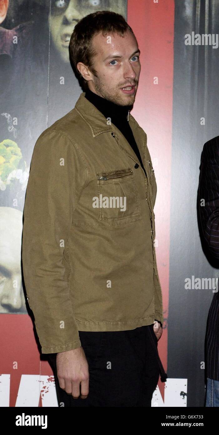 Coldplay frontman Chris Martin arrives for the world premiere of Shaun