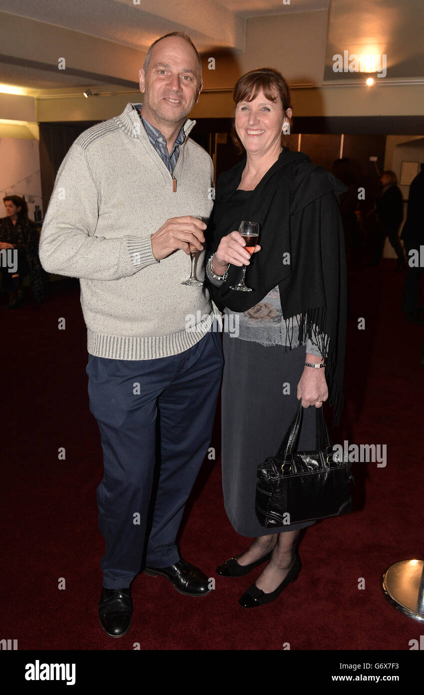 Sir Steve Redgrave (left) and his wife Ann attend the National Theatre ...