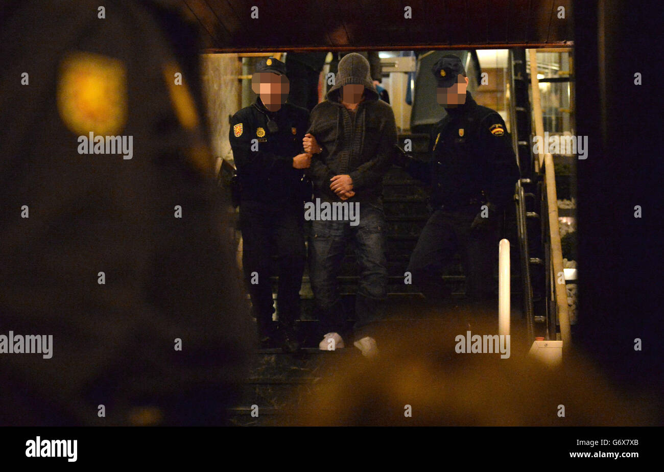 Boiler room gang raids Stock Photo Alamy