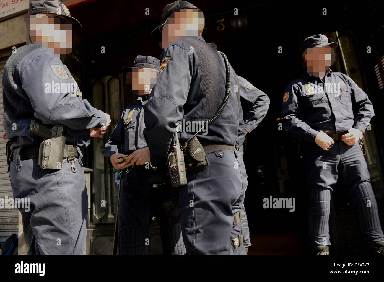 Boiler room gang raids Stock Photo Alamy