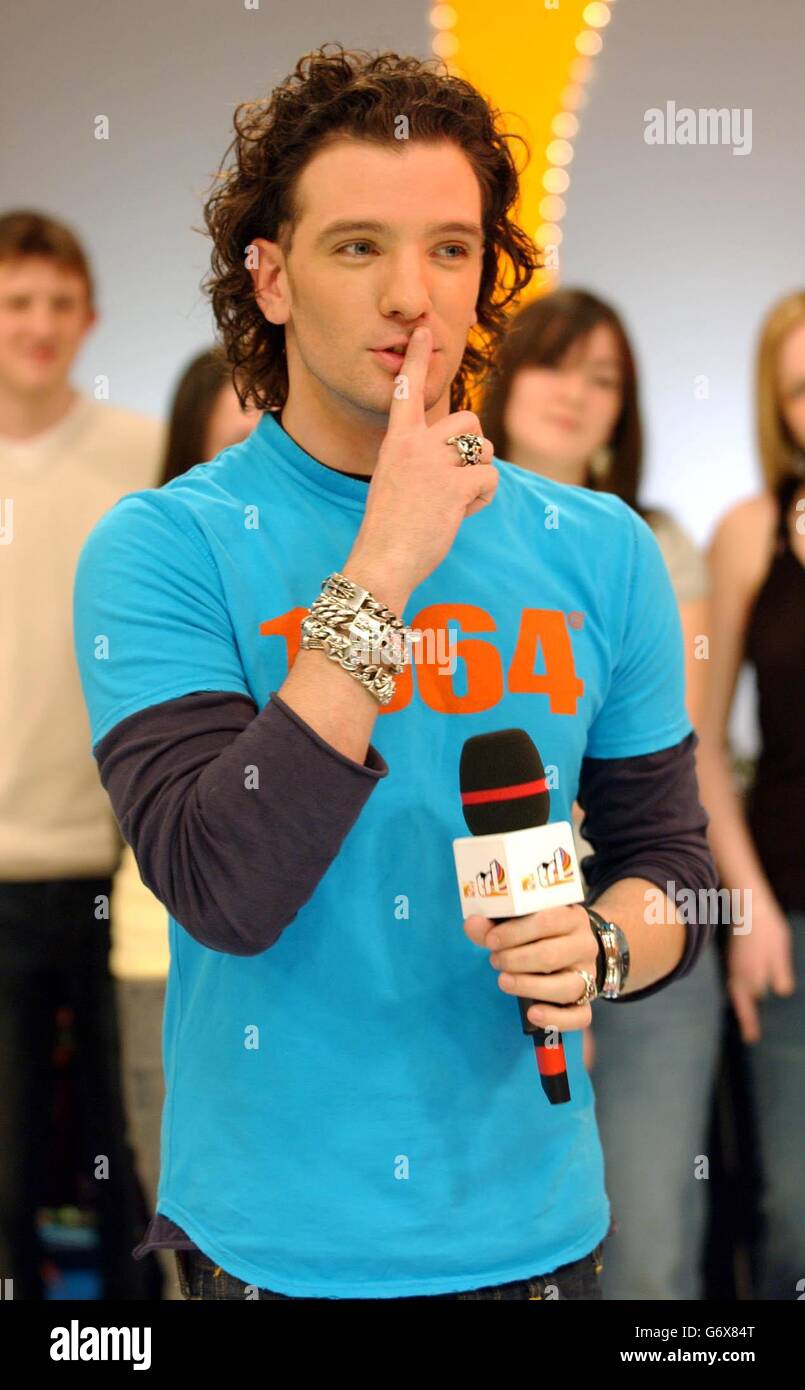 Former N'Sync's JC Chasez during his guest appearance on MTV's TRL UK