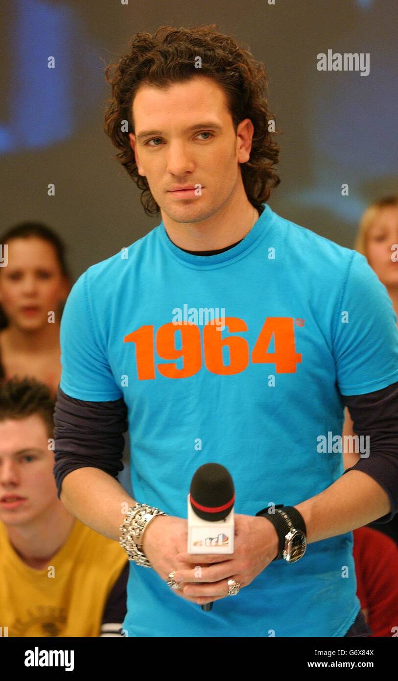 Former N'Sync's JC Chasez during his guest appearance on MTV's TRL UK
