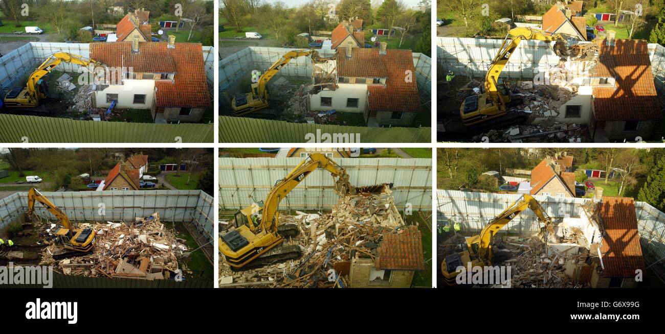 Ian Huntley House demolition Stock Photo 107528220 Alamy