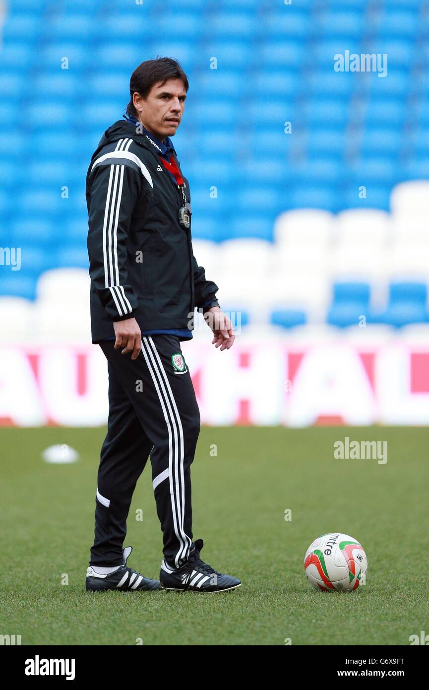 Soccer - International Friendly - Wales v Iceland - Wales Press Conference and Training Session - Cardiff City Stadium Stock Photo